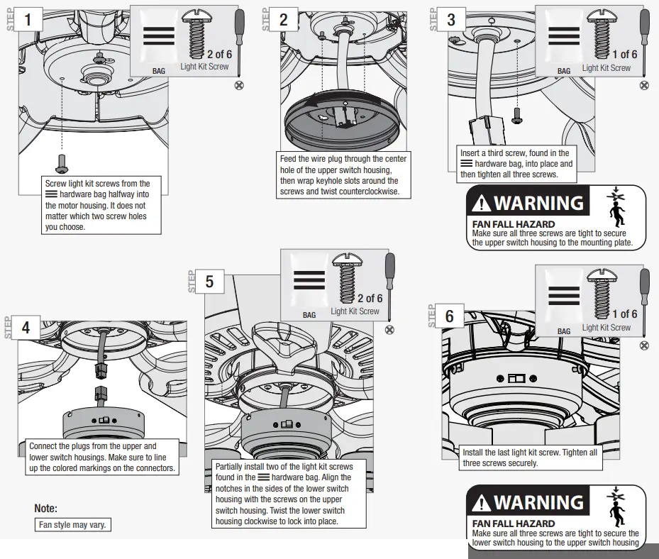 Hunter Shady Grove Low Profile Ceiling Fan - Fig 13