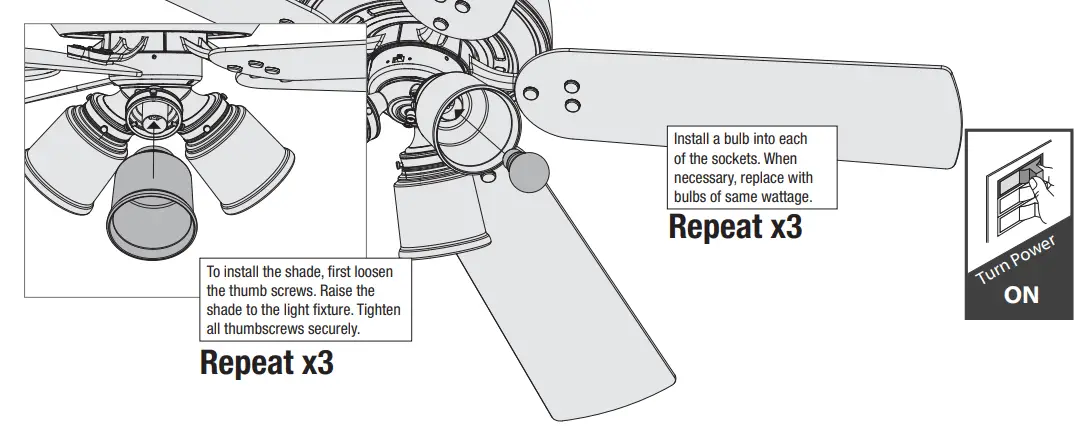 Hunter Shady Grove Low Profile Ceiling Fan - Fig 14