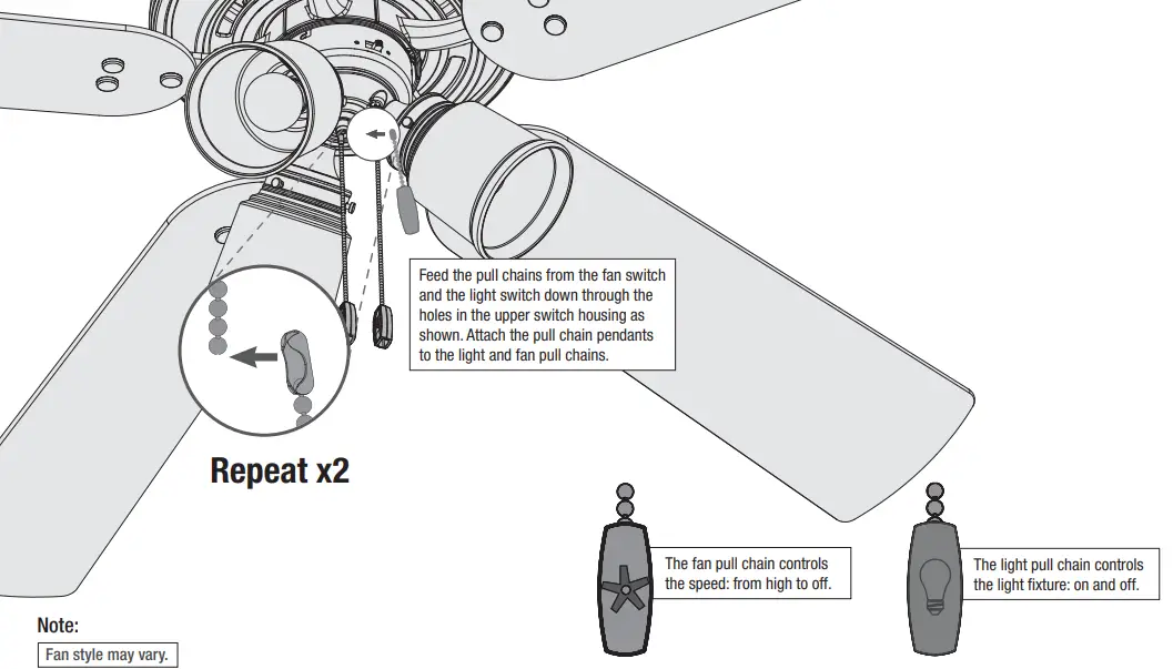 Hunter Shady Grove Low Profile Ceiling Fan - Fig 15