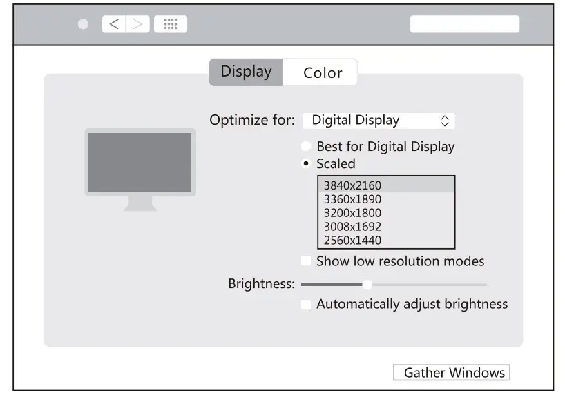 Resolution Setting For MacOS