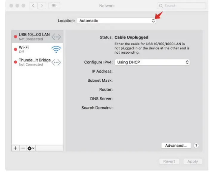 How to create a new location of IP address