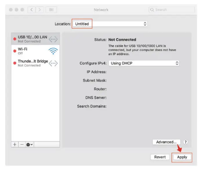 How to create a new location of IP address