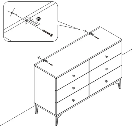 habitat-3117529-Kirk-3+3-Drawer-Chest-Instruction-FIG-13