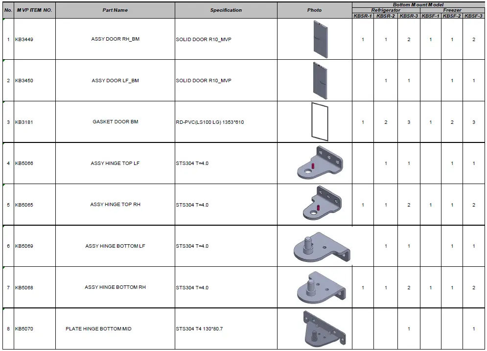 KOOL-IT-KBSR-2-54-Inch-Double-Door-Refrigerator-Datasheet-FIG-1