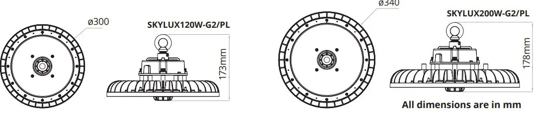 HANECO SKYLUX GEN II LED Highbay Black 5000k-fig1