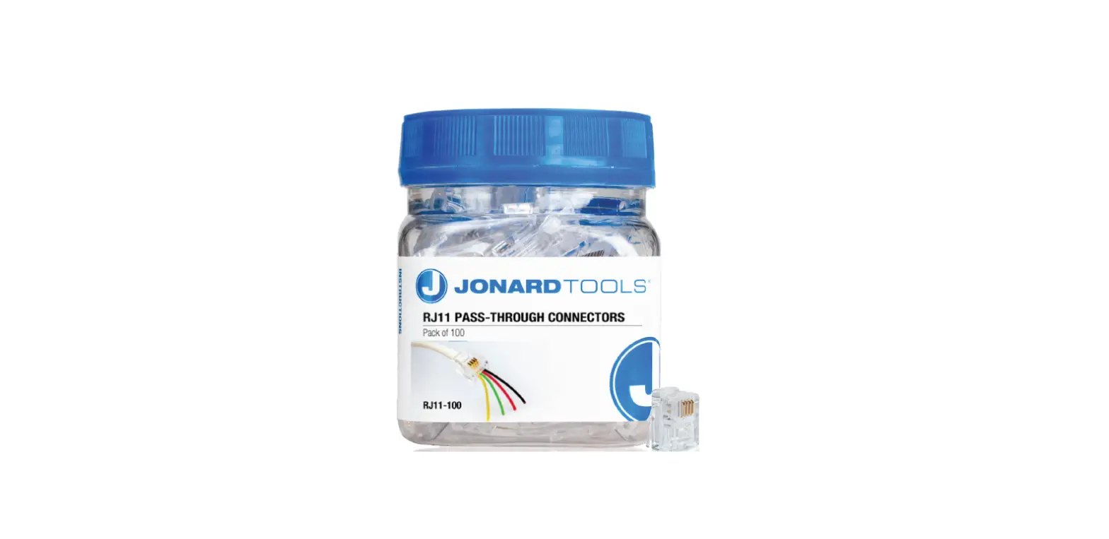 Jonard Tools Rj11 Pass Through Connectors Instructions Jonard Tools Rj11 Pass Through Connectors Instructions