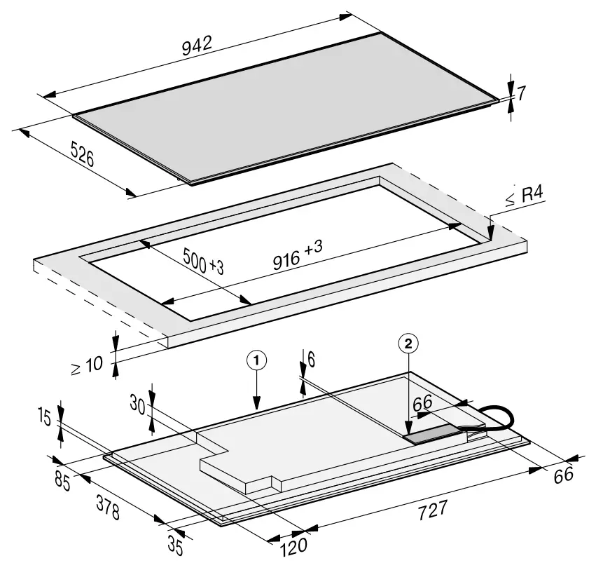 Miele KM7899 2FL Induction Cooktop - Surface