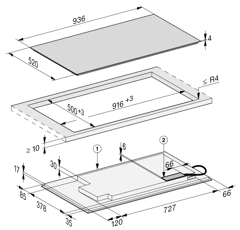 Miele KM7899 2FL Induction Cooktop - Surface1