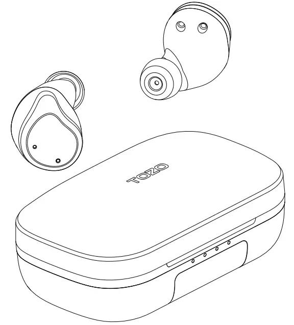 TOZO NC9 Plus Hybrid Active Noise Cancelling Wireless Earbuds -