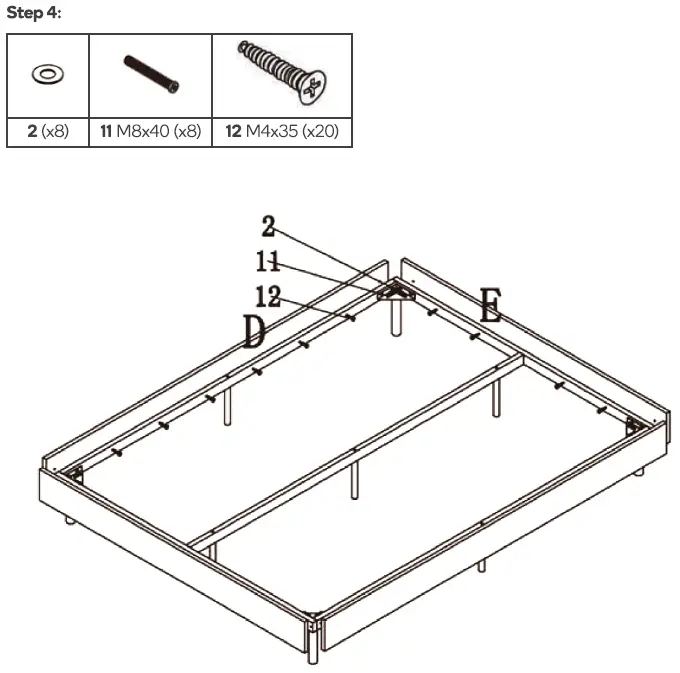 kogan KAPARKEBQBA Parker Bed assembly 3