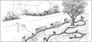 DIG GE200 Drip and Micro Sprinkler Watering System -LAYOUT EXAMPLE
