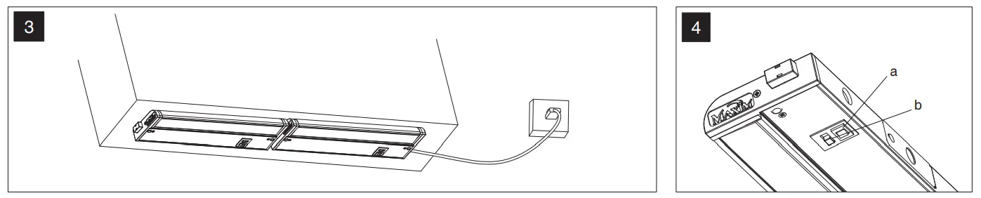 MAXIM LIGHTING 46445004 Series CounterMax MX-L-120-3K Basic 2700-4000K LED Under Cabinet fig7