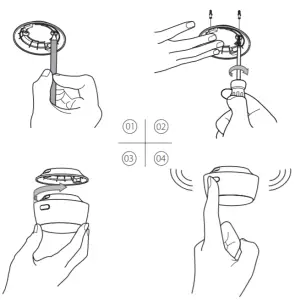 X SENSE xs03 Photoelectric Somke Alarm - Installation Method