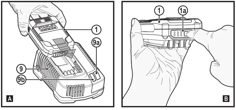 STANLEY SFMCF920 V20 Lithium Ion Battery Instructions - Product Overview 1