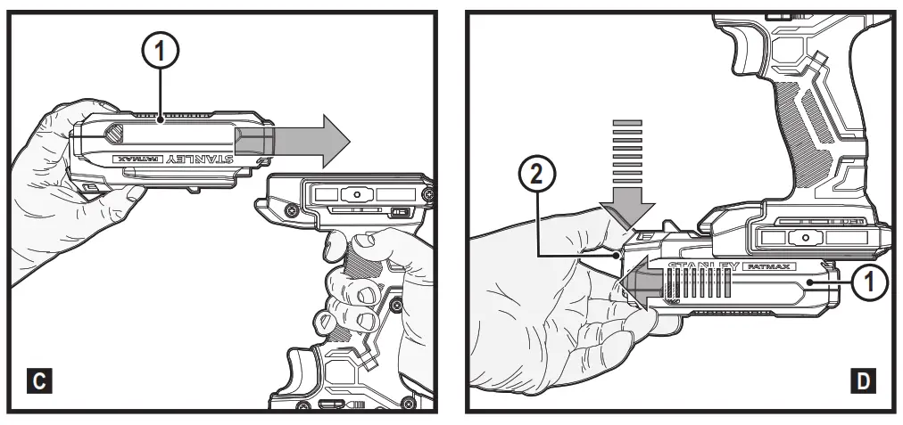 STANLEY SFMCF920 V20 Lithium Ion Battery Instructions - Product Overview 2