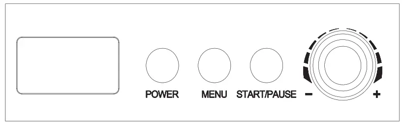 Wilfa ICM1S 250 Vanilla 2.5 Ice Cream Maker - FUNCTION BUTTONS