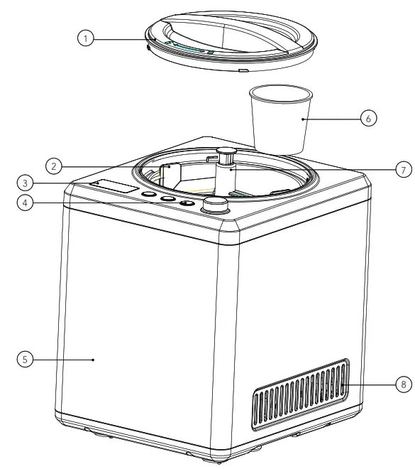 Wilfa ICM1S 250 Vanilla 2.5 Ice Cream Maker - PRODUCT OVERVIEW