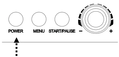 Wilfa ICM1S 250 Vanilla 2.5 Ice Cream Maker - button