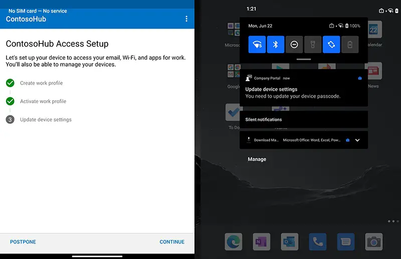 Microsoft Surface Duo Dual Screen Mobile Productivity- Microsoft work 5