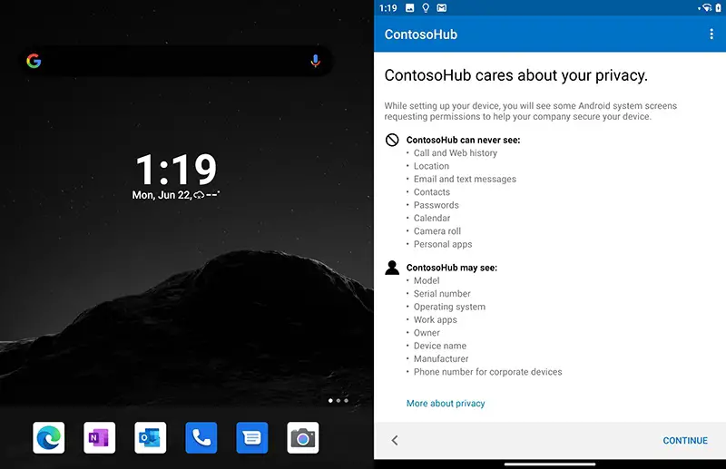 Microsoft Surface Duo Dual Screen Mobile Productivity- setup page 2
