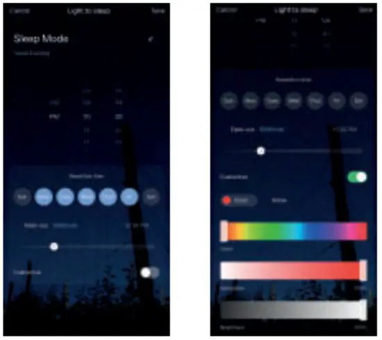 GRACE GU10 Smart Bulb - Sleep plan