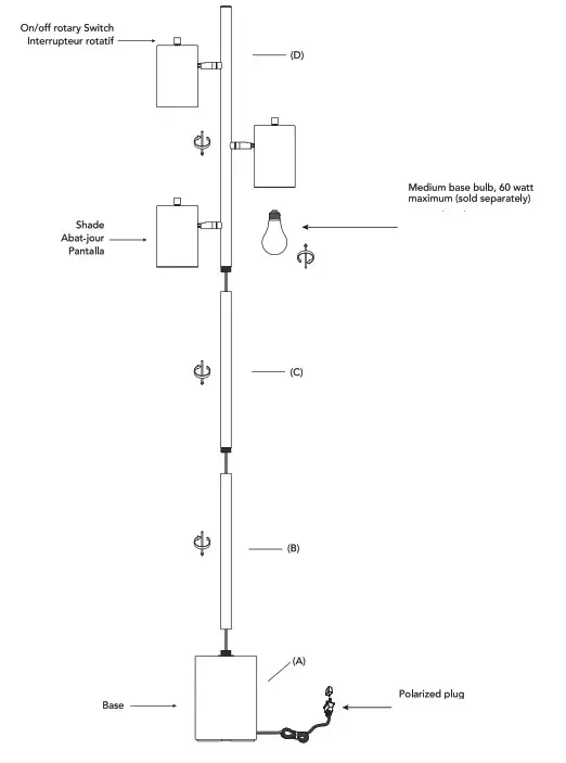 globe 65532 Floor Lamp- 1