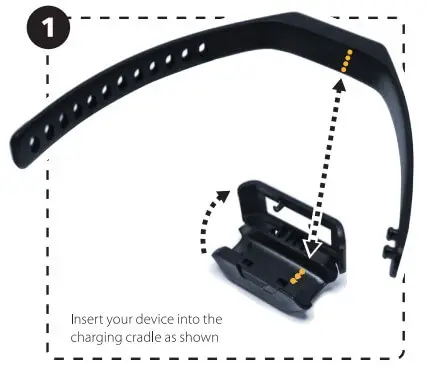 Insert Your Device Into The Charging Cradle As Shown