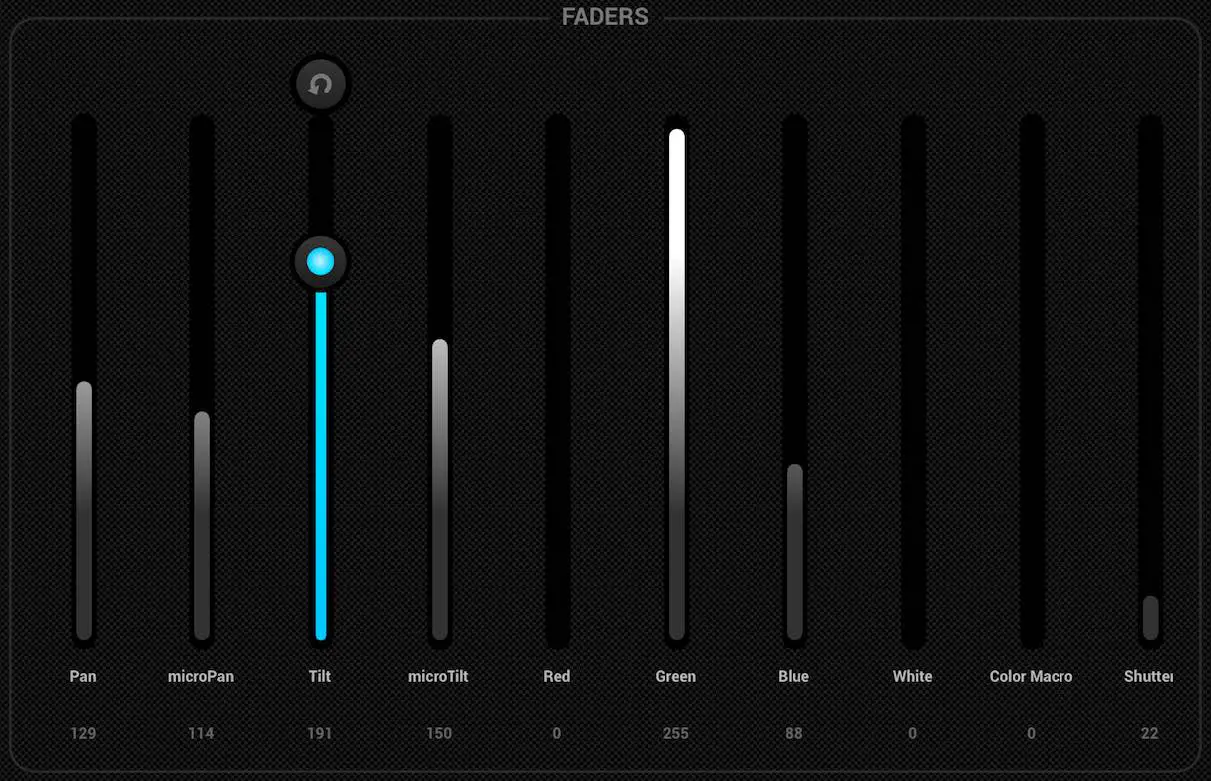 Controlling with the Faders