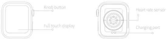 Jiwei HW12 Smart Watch 40mm Heart Rate Monitor Fitness Tracker - Product overview