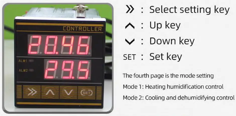 SONBEST RS485 Interface with Communication Function Temperature and Humidity Controller-3