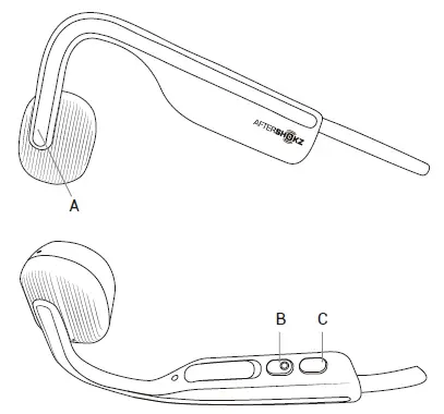AFTERSHOKZ AS660 OpenMove Wireless Bone Conduction Open-Ear Bluetooth Headphones fig 3