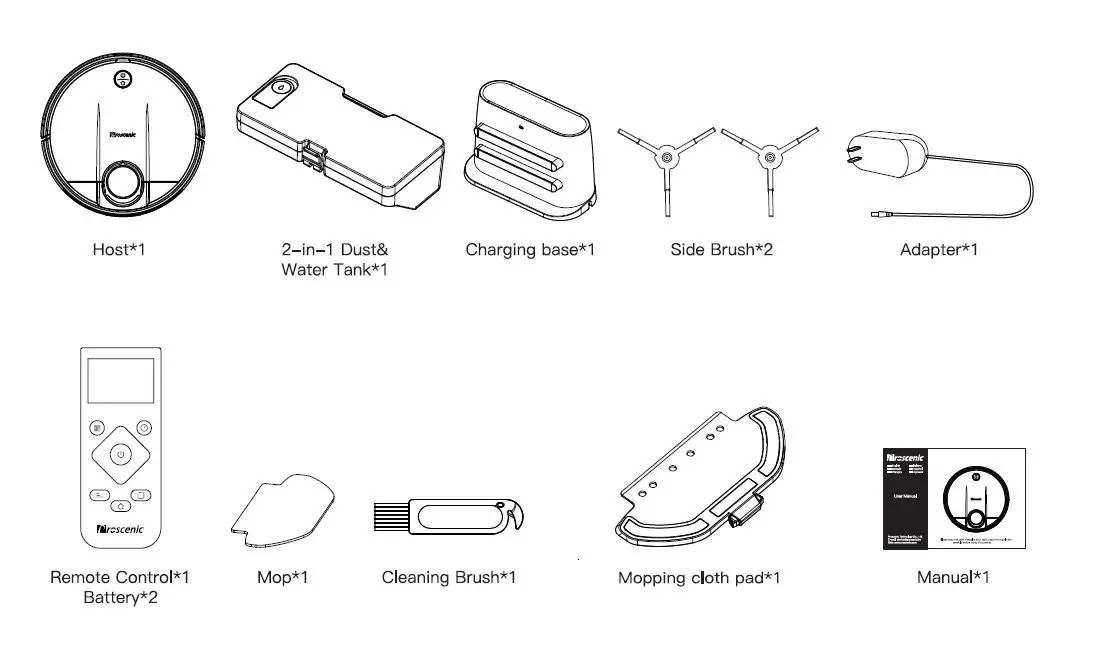 Proscenic -LDS-M6PRO -Robot- Vacuum -Cleaner -fig 1