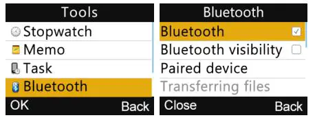 UNIWA 3G Feature Phone - Bluetooth setting 1