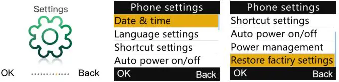 UNIWA 3G Feature Phone - Phone Settings