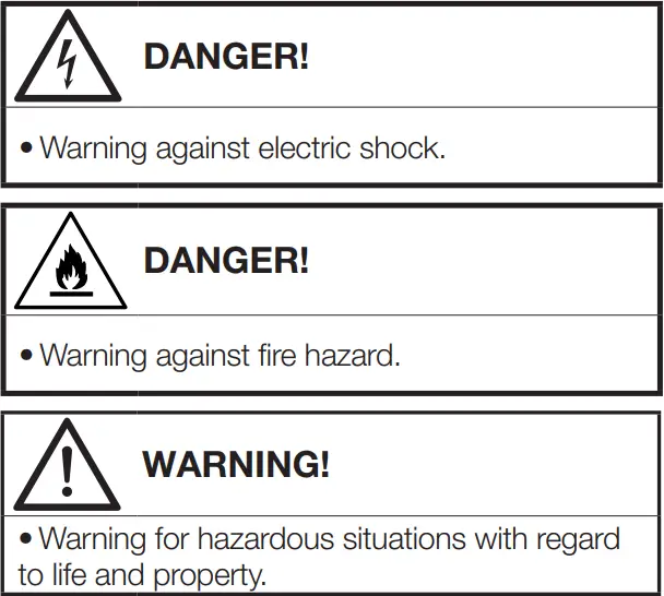 beko DU9149SX0W Tumble Dryer User Manual - Explanation of symbols