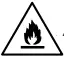 beko DU9149SX0W Tumble Dryer User Manual - Warning Fire icon