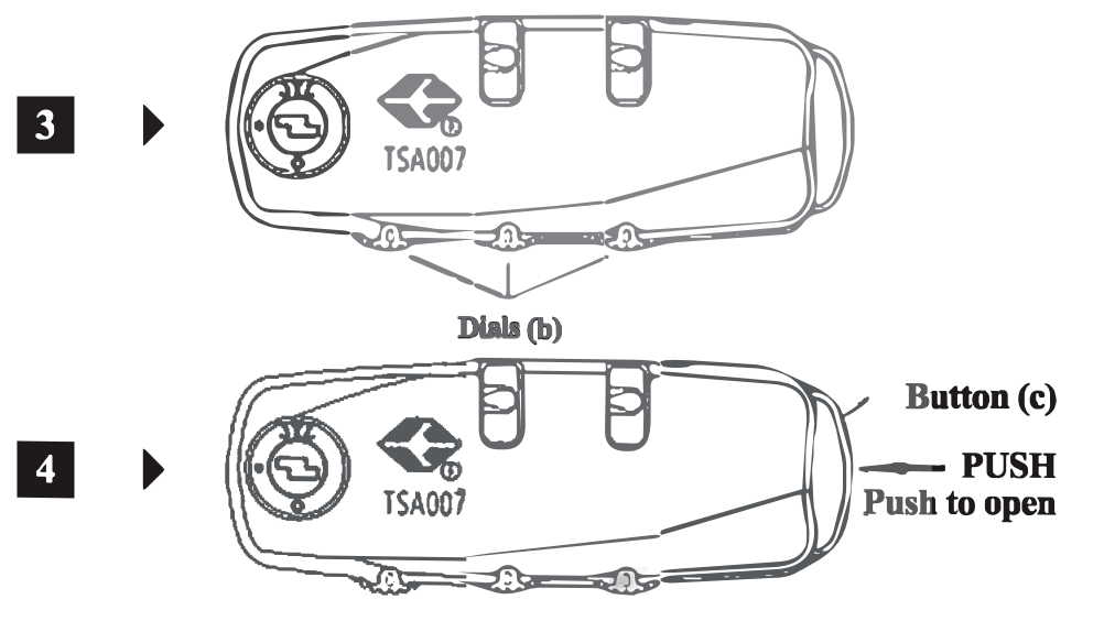 COSTWAY BL10003DK 3-Piece Luggage Set with TSA Lock - fig 3