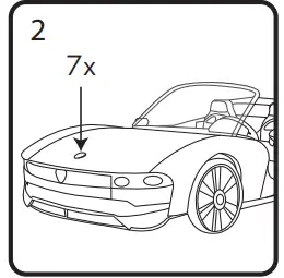 RAINBOW HIGH 574316 Color Change Car 3