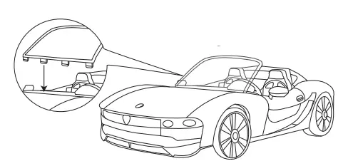 RAINBOW HIGH 574316 Color Change Car