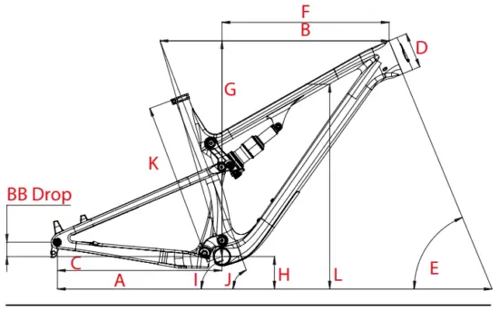 INTENSE 2021 SniperXC Expert Bike - Geometry