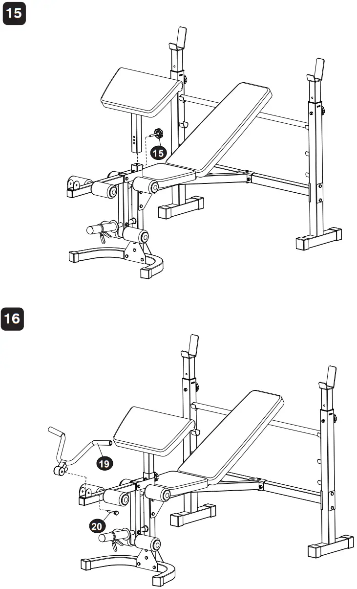 COSTWAY SP37730 Adjustable Olympic Weight Bench for Full-body Workout and Strength Training - PART 10