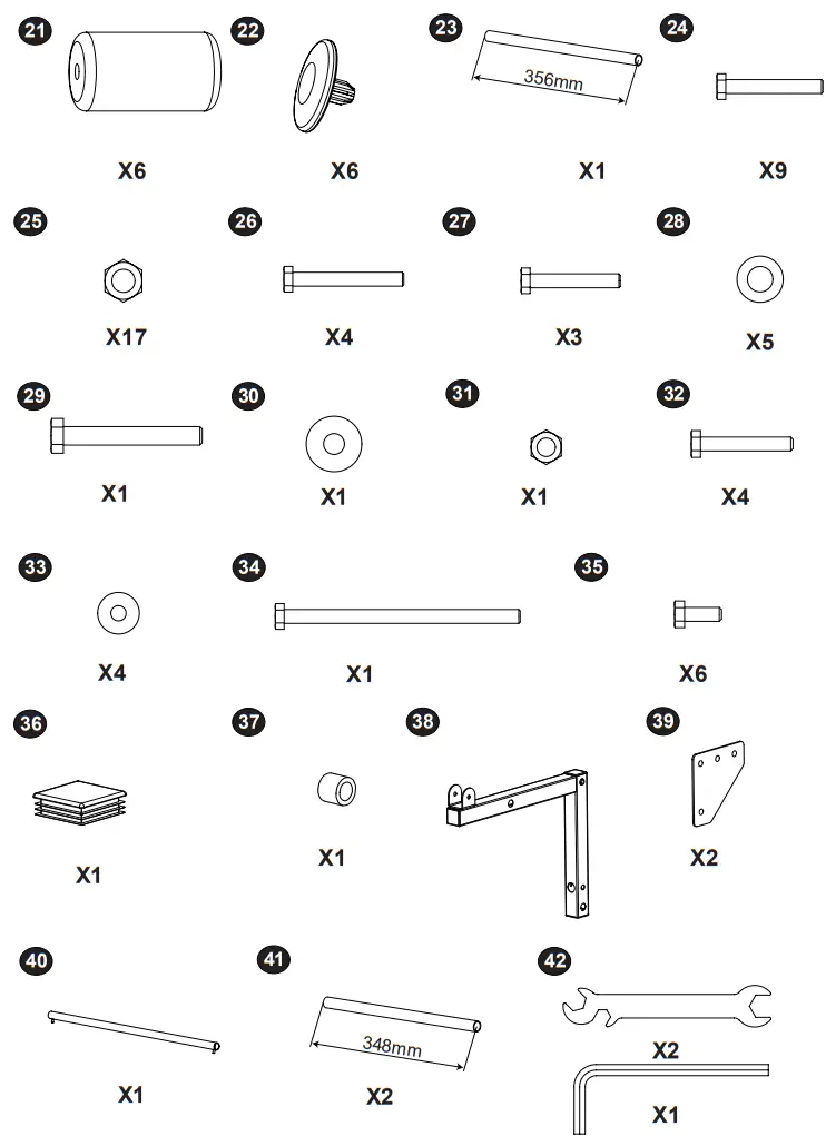 COSTWAY SP37730 Adjustable Olympic Weight Bench for Full-body Workout and Strength Training - PART 2