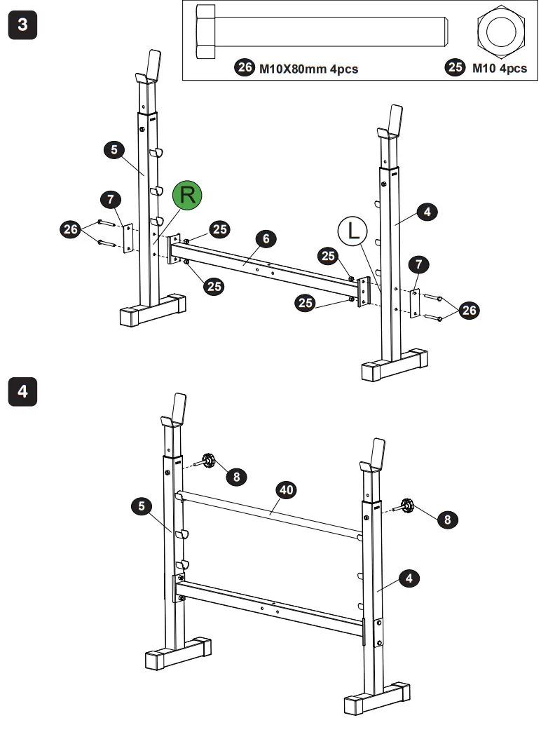 COSTWAY SP37730 Adjustable Olympic Weight Bench for Full-body Workout and Strength Training - PART 4