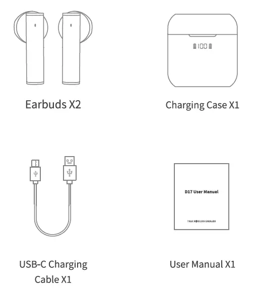 Smartsound Technology D17 True Wireless Earbuds fig 1
