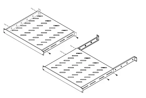 Schneider Electric Rack Accessory Short Shelf Kit adjustable rails