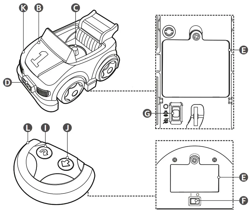 amazon basic B09TL43BMJ Cartoon Race Car Toys - Product Description 2