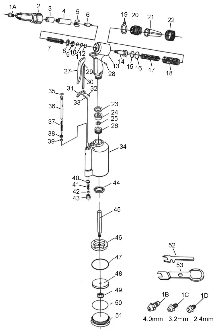 Clarke CAT151 Air Hydraulic Riveter - 11
