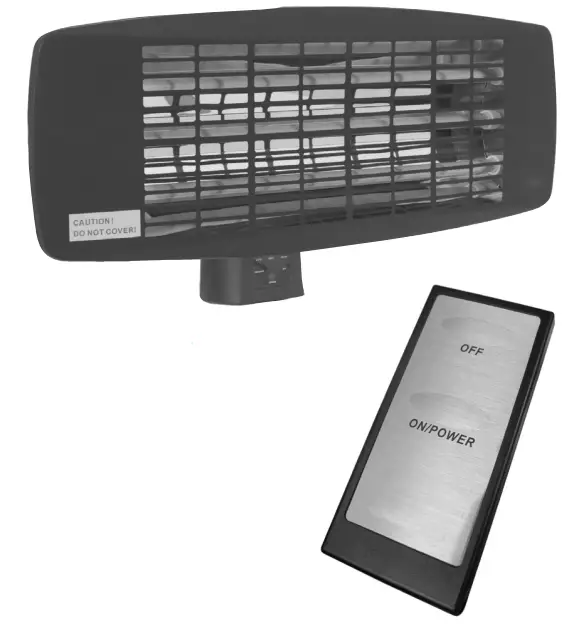 SEALEY IWMH2003RC Wall Mounting Infrared Quartz Heater - fig 2