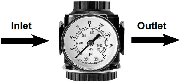 MERLIN 58178 3 or 8 Inch NPT Air Filter with Regulator - Installation