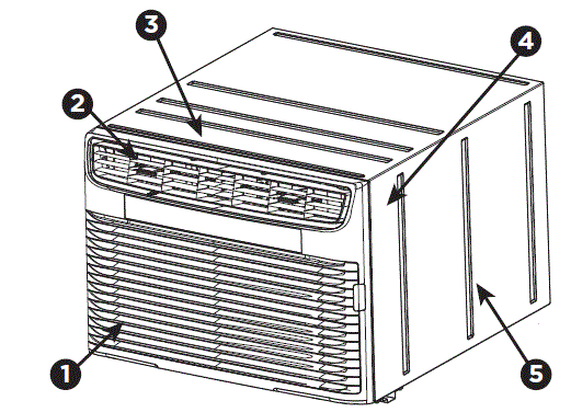 FRIGIDAIRE FHTC142WA2 Wall Room Air Conditioner-5
